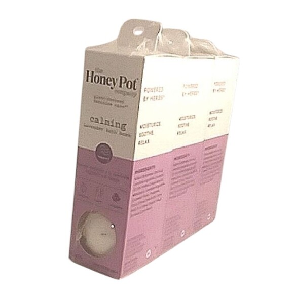 The Honey Pot Calming Lavender Bath Bombs pH Balanced Natural Healthy 9 Count - Picture 1 of 12